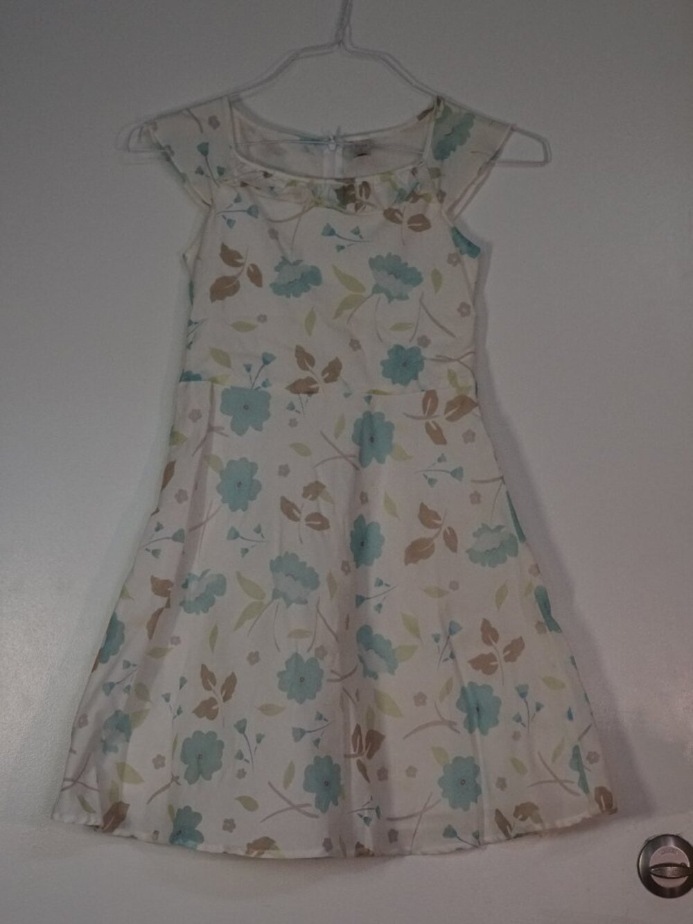 White Floral Kids Dress